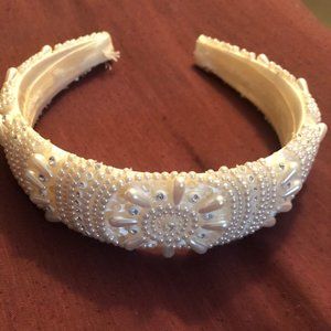 BRIDAL Beaded Wedding or Prom Hair Head Band